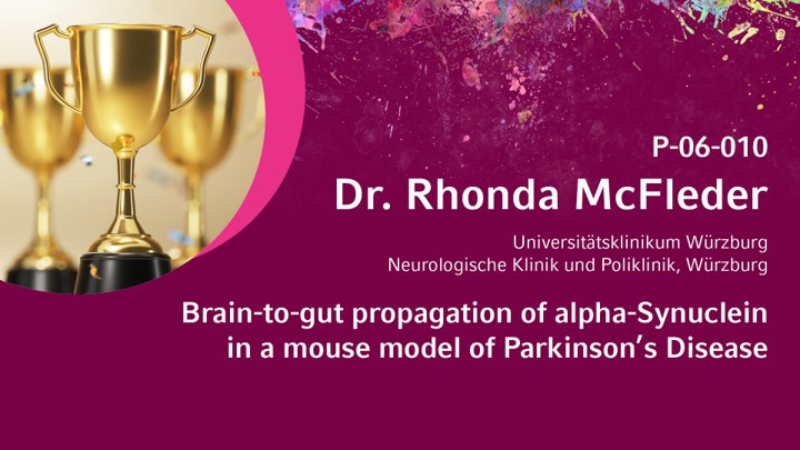 dpg_akbont's tweet photo. Dr. Rhonda McFleder konnte die Postersitzung „#MParkinson“ für sich gewinnen. Ihr Poster befasste sich mit dem Thema „Brain-to-gut propagation of #alphaSynuclein in a mouse model of #ParkinsonsDisease“

Wir gratulieren ganz herzlich!

https://t.co/grNfF3FFZx https://t.co/AOSB3B7oaj