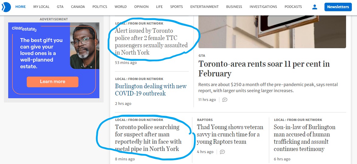 JoannaLavoie's tweet photo. #JournoLife: @torontostar #HomepageAlert, Part 2 ~
Alert issued by Toronto police after 2 female TTC passengers allegedly sexually assaulted in North York
https://t.co/I87535Sv2W
#StuffJournalistsLike https://t.co/XZNJYUfpOG
