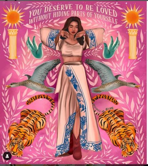 VisionsInBlueI2's tweet photo. YASSSSS ✨🌙🙌🏽
(Print available in my redbubble shop )
#womenempowerment #awakening #awakenedsoul #divinefeminine #floralart #oracleofvisions #healingart #thirdeyeawakening #magicart # #selflove #mentalhealth #tarotart #sacredfeminine #moonchild #bohemianart #positivethoughts https://t.co/FfSEHrEBui