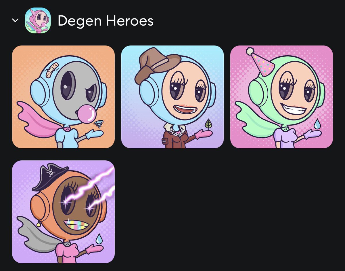 <a href="/BounceNewsNg/">.</a> Checkout <a href="/DegenHeroesNFT/">Degen Heroes</a> minted 2 days ago and earlier today we had big announcement. Strong Community and strong team 💯💯