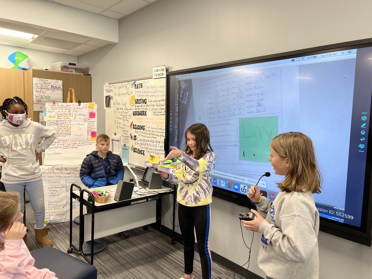 MsGrubeThurDB's tweet image. Happy Tues.! Working in collaborative groups, we designed &amp;amp; constructed sculptures using rectangular prisms. The constraints? Total volume of 1,000 cubic cm, 5-7 prisms, w/ two prisms being 1/2 &amp;amp; 1/3 of another set of prisms. #DBEagles=critical&amp;amp;creativethinkers #mathapplications