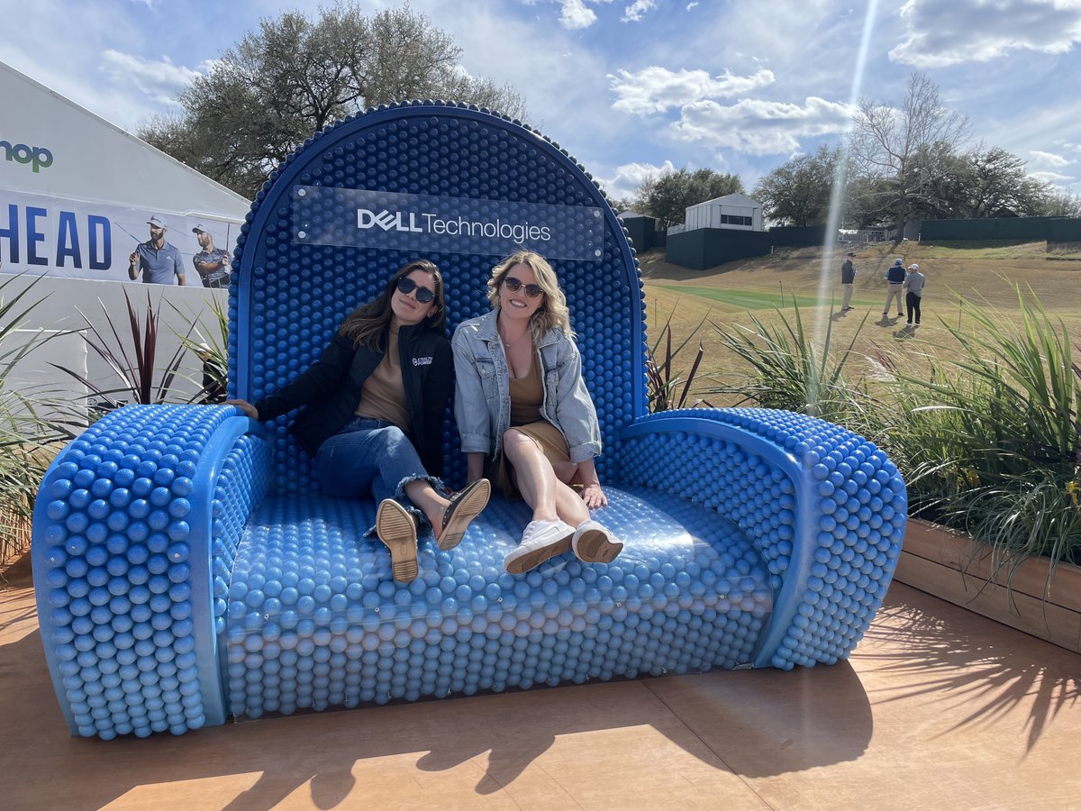 Stealth_Power_'s tweet photo. Giant golf balls, giant chairs, and a sign with our name on it! 

Stealth Power attended the @DellMatchPlay last week and had so much fun. Even better than the giant objects was the great weather and even greater Golf!

See you next year Match Play! https://t.co/i32cNHq6Wm