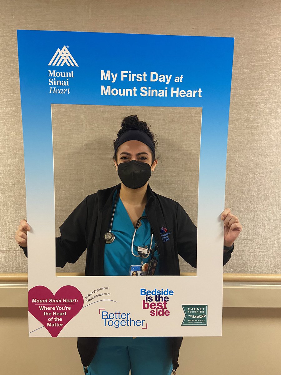 Welcome to #4North’s 2 newest #nurses! We are excited to have you and look forward to seeing the great work you do! #bedsideisthebestside #heartofthematter <a href="/BethOliverVP/">Beth Oliver</a> <a href="/ANANurses/">ANA Nurse</a> <a href="/IntrepidRN_NYC/">No one.</a> <a href="/MountSinaiHeart/">Mount Sinai Fuster Heart Hospital</a>