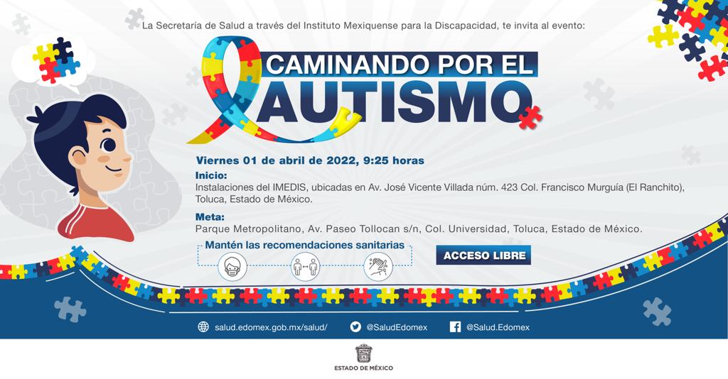 CMALopezMateos's tweet photo. ¡Vamos a caminar por el autismo¡ Este viernes 01 de abril únete a la caminata de concientización del #Autismo2022 #CaminandoPorElAutismo Recuerda llevar prendas azules, gorra y mantener las medidas sanitarias. ¡No te lo pierdas¡ https://t.co/IjLK1Xg8xZ