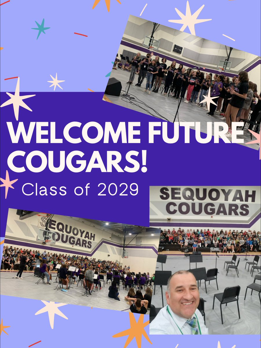 This week, Sequoyah welcomed next year's class of 6th grade students. Students were able to tour the building and view performances from our fine arts programs. Welcome, Future Cougars! 💜