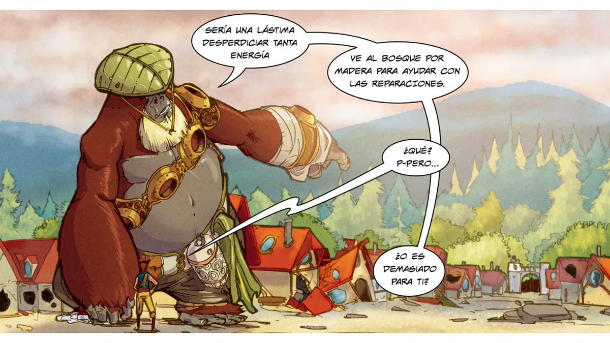 CortezaEditor's tweet photo. 😟Por impetuoso, Farian se ganó una reprimenda de Orgot, el gorila monje, en esta entrega de #CrónicasdeAmaltea.
✏️Sigue la historia en https://t.co/EyY9DqDfK7
#Corteza10Años #comicmexicano #fantasía https://t.co/qzvbf3RYp1