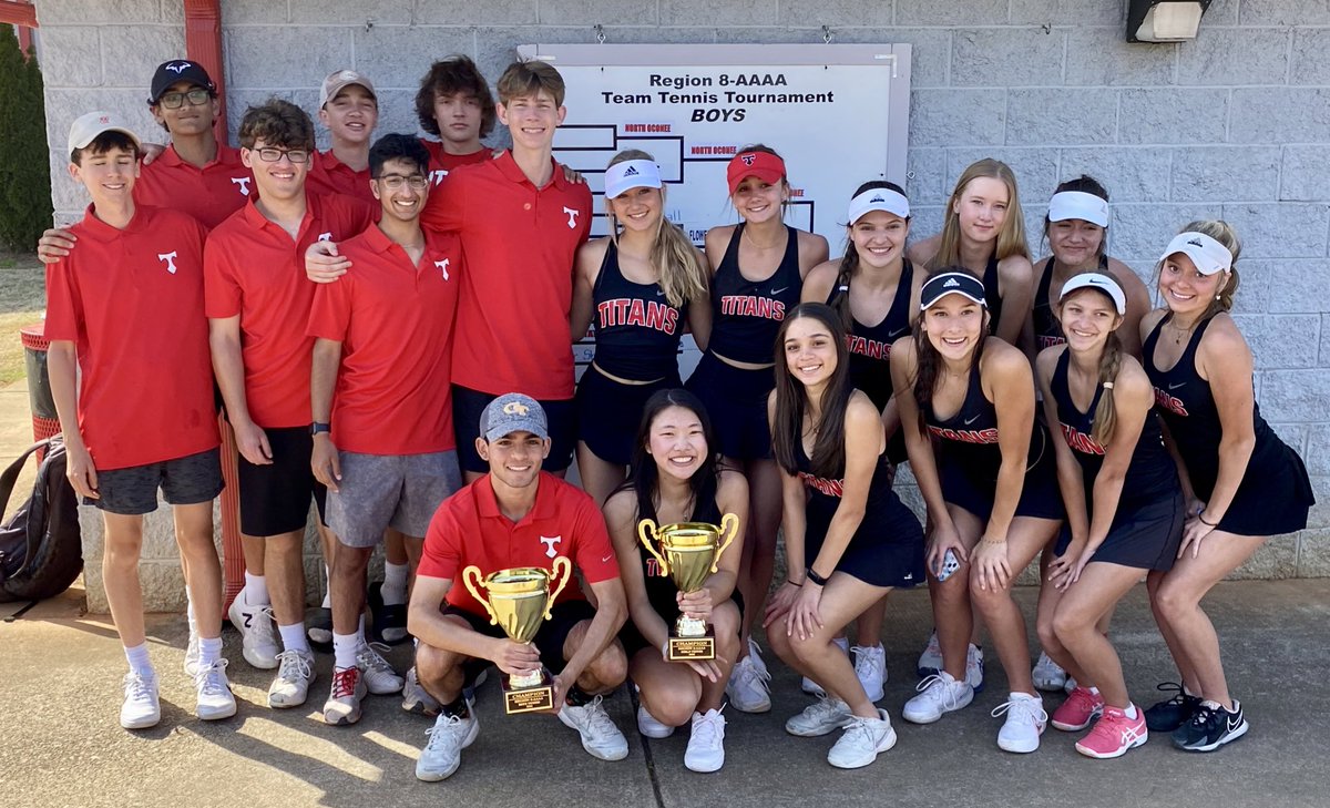 nohstitantennis's tweet photo. The Titans claim the 2022 region Championship! 🎾 🏆 https://t.co/HJixw43fBt