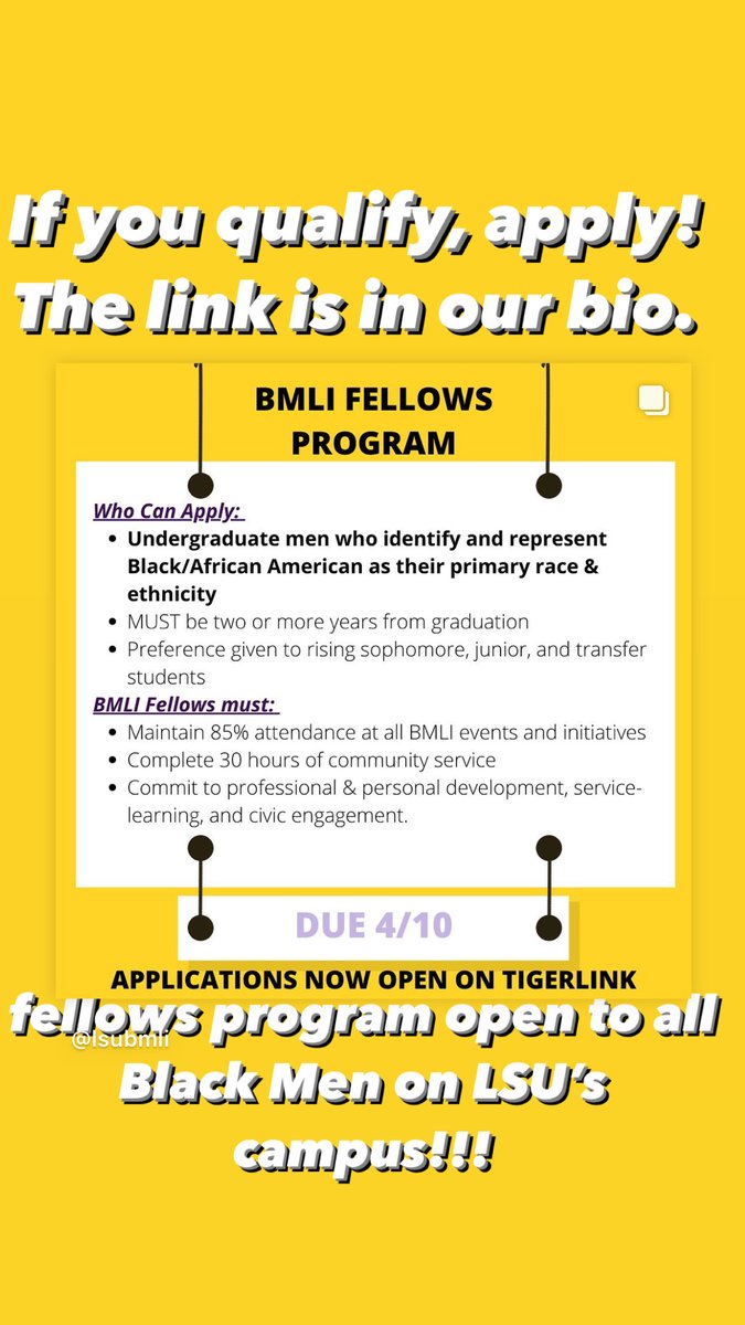LSU BMLI tweet media