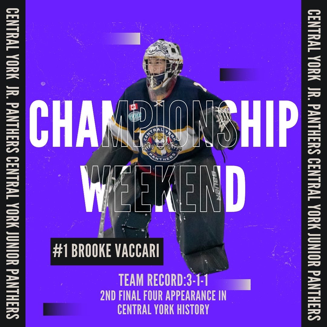 YorkPanthers's tweet photo. 📄 championship weekend recap 

✅ second final four appearance in program history 
🏒 great hockey 

🔜 provincials (april 7-10) https://t.co/70ECmh4og7