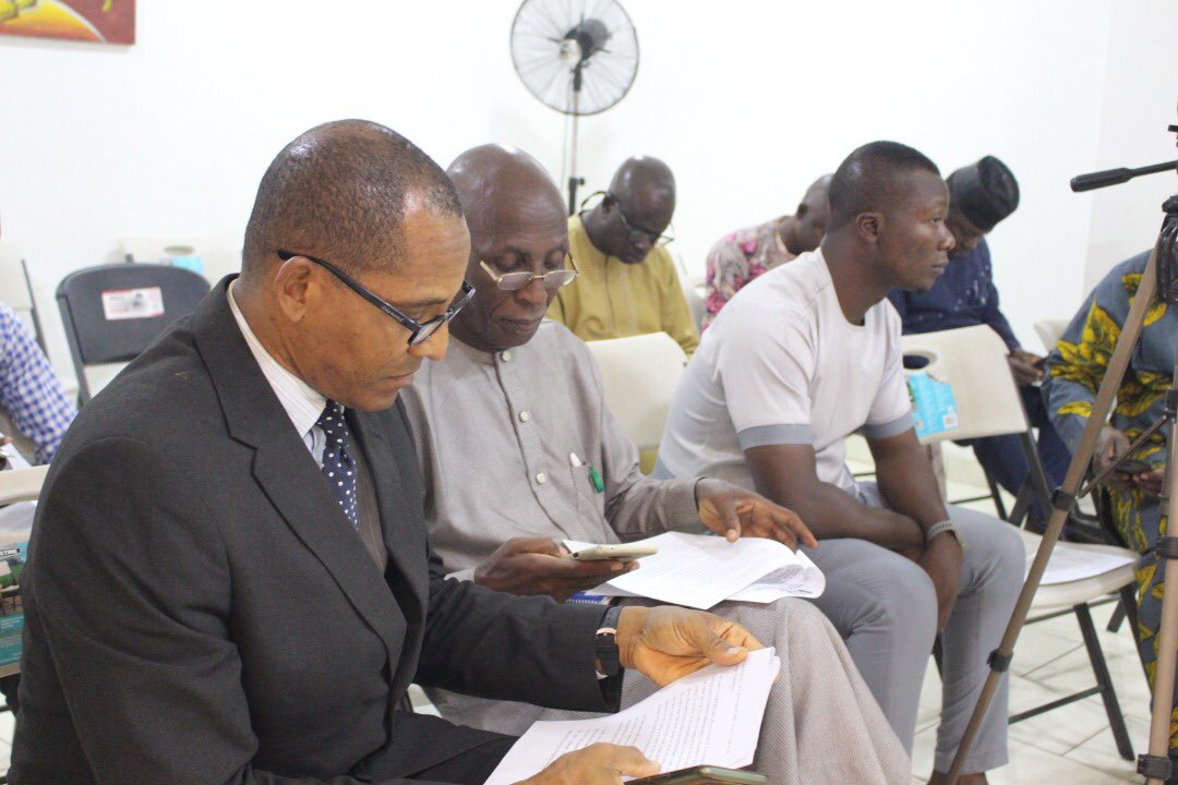 SSMSupportGroup's tweet photo. #Press Conference

Jagaba Jimeta, Sunny Sylvester Moniedafe (SSM) holds press conference, appreciates Campaign Team &amp; Supporters who stood by him in the last twenty months leading to the March 26, APC National Convention, noting that All #SSM Campaign platforms remain active https://t.co/ZDvQG7t4oz