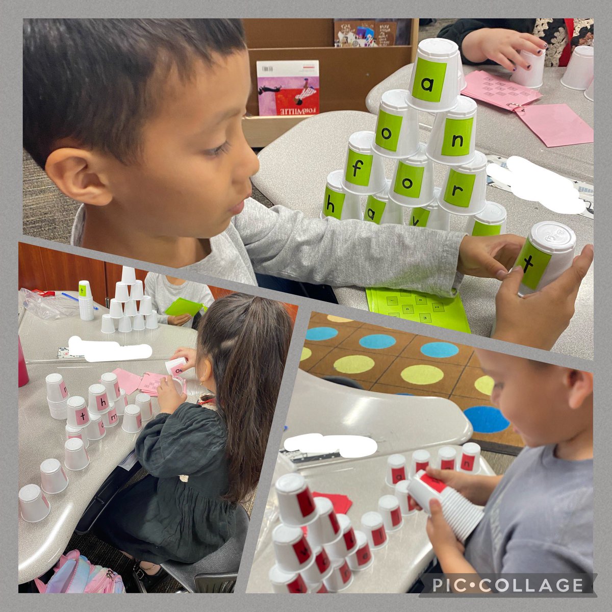 Sight Word Cup Stack #Kindergarten <a href="/CFISDHolmsley/">Holmsley Elementary</a>