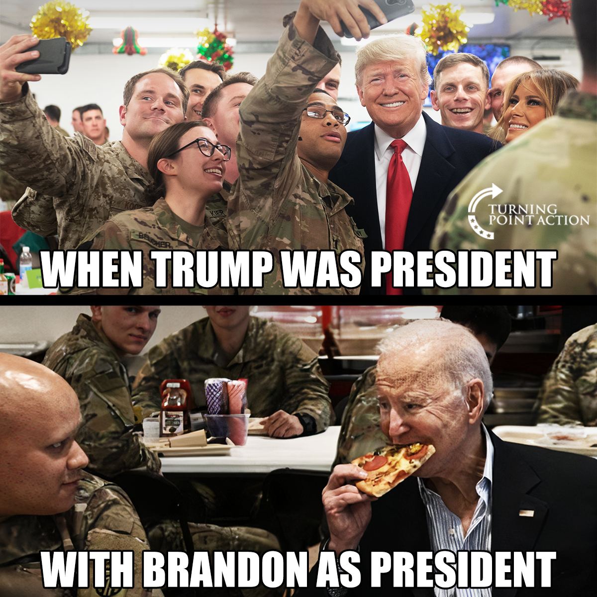 TrumpStudents's tweet photo. Trump was loved. 
Biden is loathed. https://t.co/L9LGy0g5SV