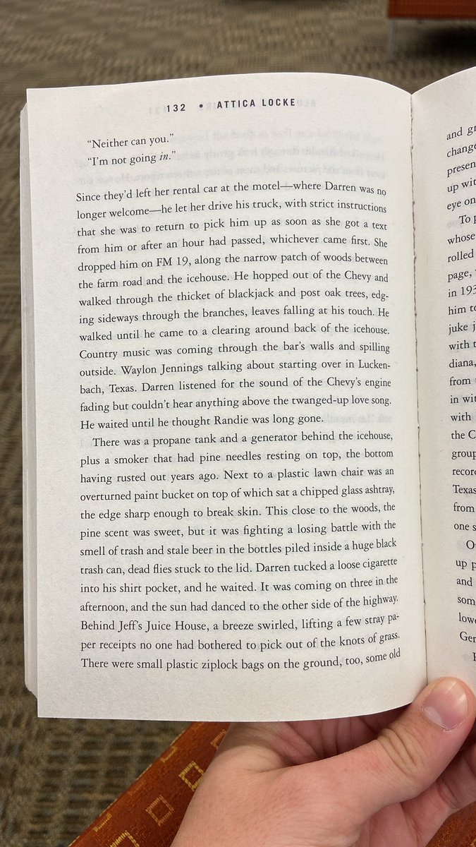 alexbud22's tweet photo. This description of the land behind the icebox tells an ominous story. The broken furniture and littered land gives me the impression that Lark is run-down. Literally and figuratively it has been through a lot. #writingabouttexts https://t.co/uLXxM4Uy0d