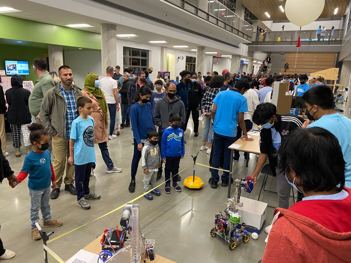 AbsoluteZeroFTC's tweet photo. We shared our robotics skills with the Loudoun County Community at the LCPS Maker Showcase! #lcpsmakershowcase https://t.co/bM659UWwEB