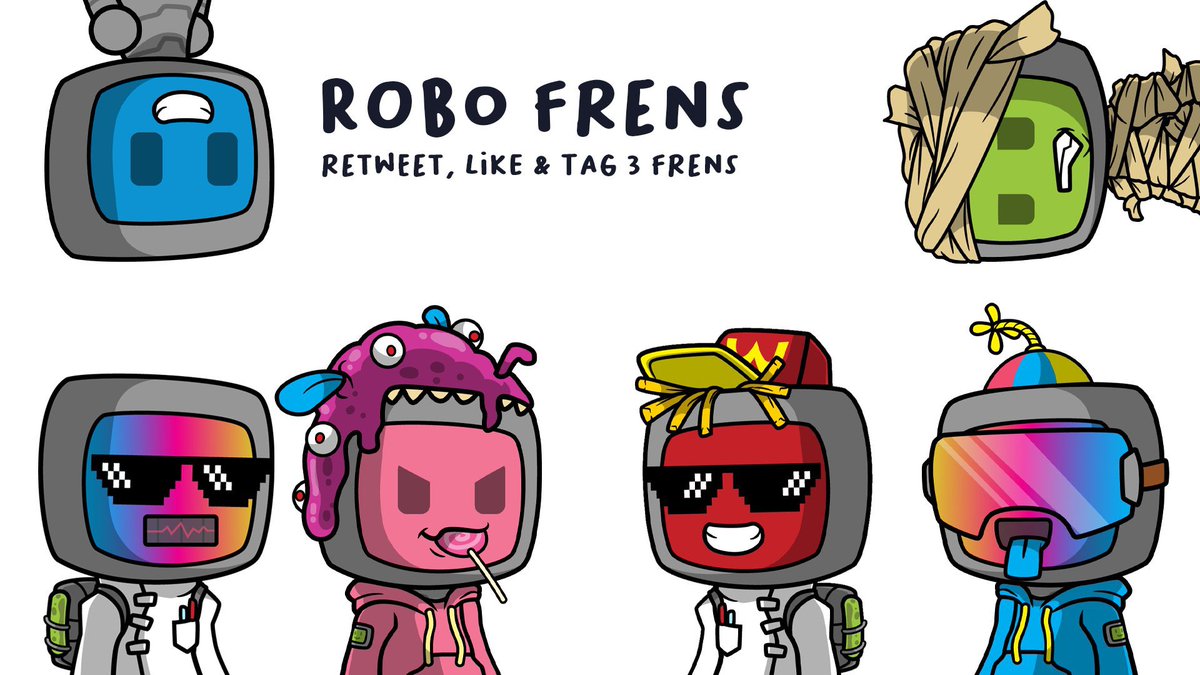 We’re giving away 1 robo frens NFT &amp; $100 in ETH! 🔥

-RT, Like, follow <a href="/robofrens/">robo frens</a> 🚀
-Tag 3 frens🤖

Good luck! Winners (2) announced in 24 hrs!😎