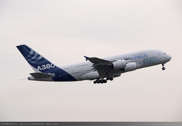 Airbus has performed a first A380 flight powered by 100 percent sustainable aviation fuel (SAF). The company's’A380 test aircraft MSN 1 took off from Blagnac Airport, Toulouse, France on March 25 and operated one engine on 100 percent SAF.#biofuel bit.ly/3DkdLSm