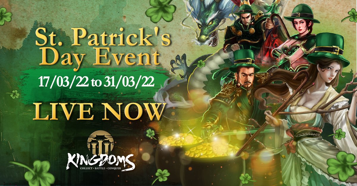 Are you preparing for the St.patrick Event it going be amazing #TTK #Rewards  #TTK