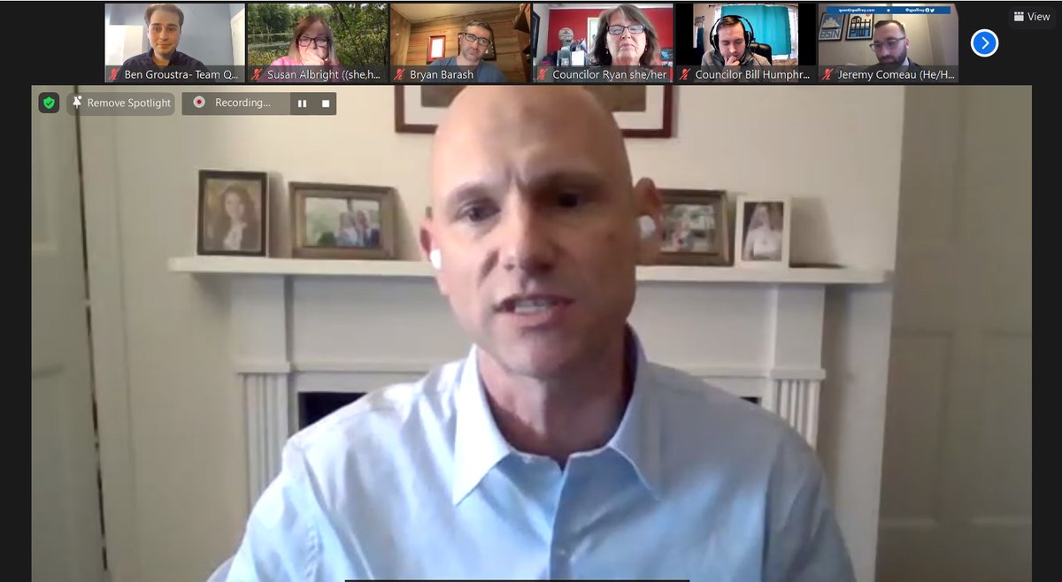 qpalfrey's tweet photo. Great to be virtually in Newton tonight to discuss the important issues facing our next Attorney General. Thank you to @aldermansusan, @BillHumphreyMA, @HollyRyanMA and @bryanbarash for your words in support of our campaign! #TeamQuentin #mapoli https://t.co/zRx02OSIWR