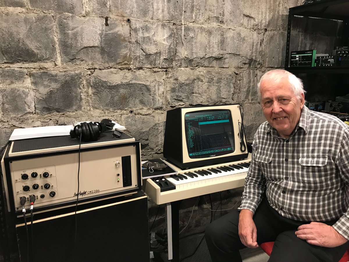 mess_ltd's tweet photo. We were very honored to have Australian composer and instrument builder Greg Schiemer visit us and conduct some research into the Fairlight CMI-30a last week! #gregschiemer #fairlightcmi #messcommunity #messltd https://t.co/KiMIvIvAHL