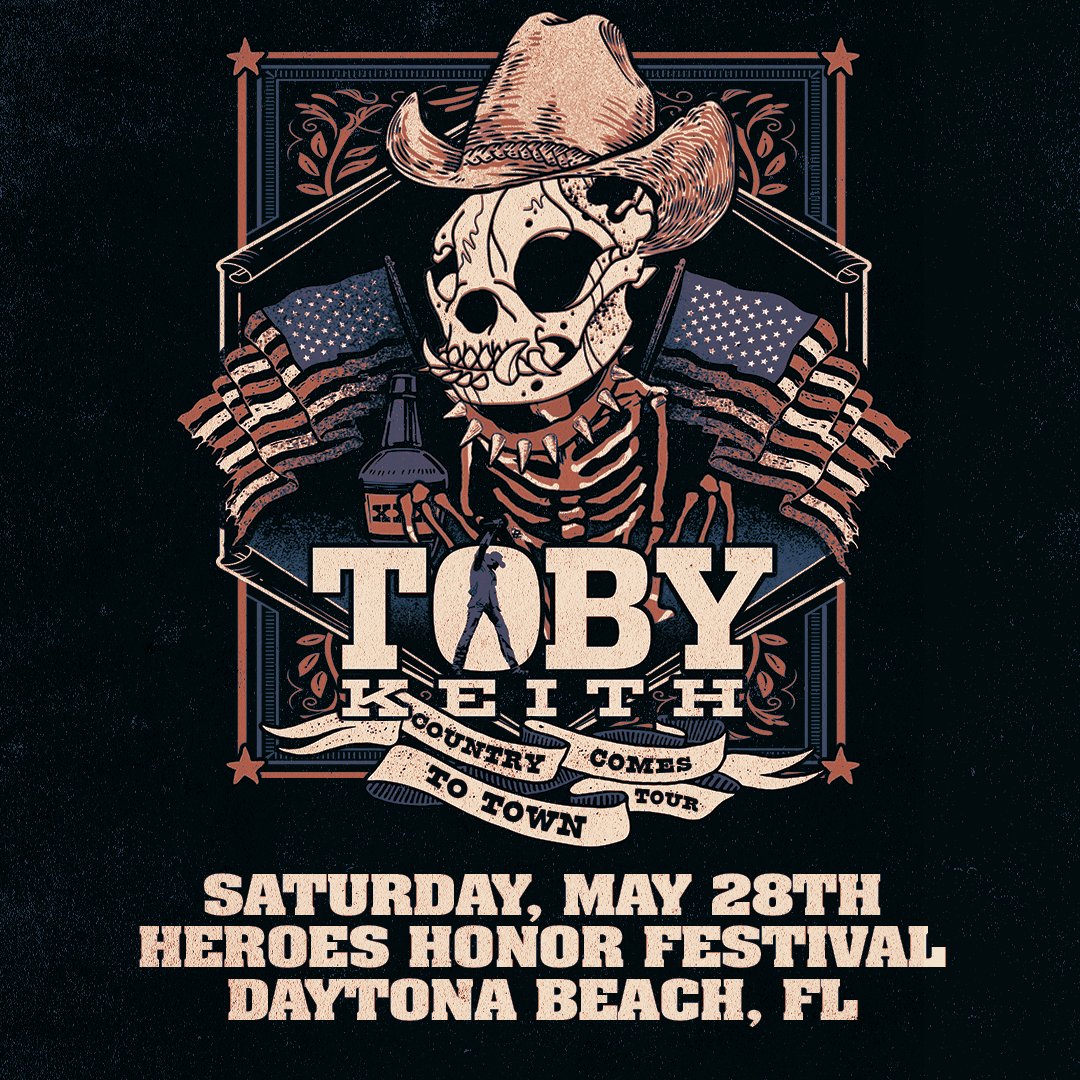Toby Keith on Twitter "Daytona Beach, FL! Don't miss Toby at