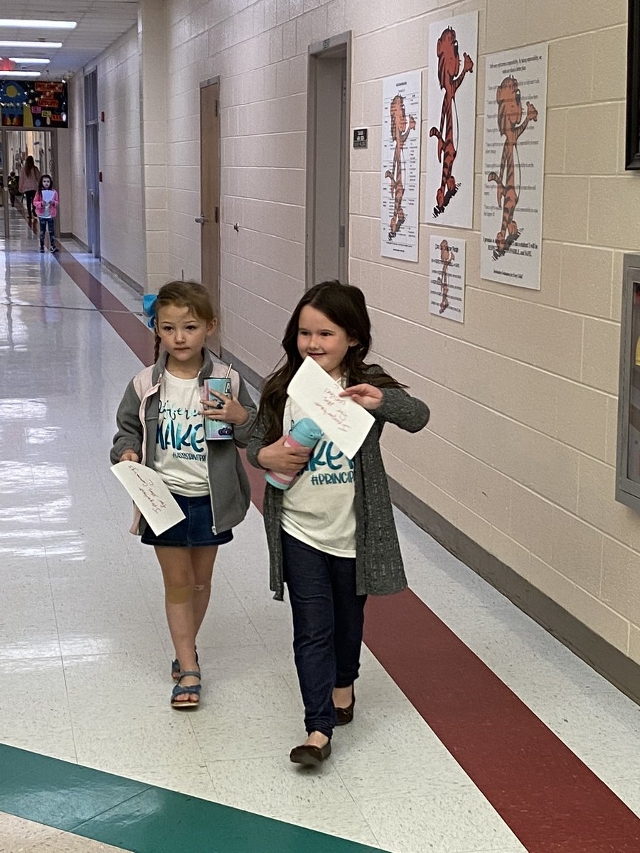 JohnsonWildcats's tweet photo. Congratulations to our youngest administrators to ever serve at JES, Miss Avery Leonard, assistant principal, and Miss Allysa Dixon, principal.  Both of these leaders are currently Pre-K students and earned their roles for the day during our recent school fundraiser! https://t.co/zrRx5ZzOjJ
