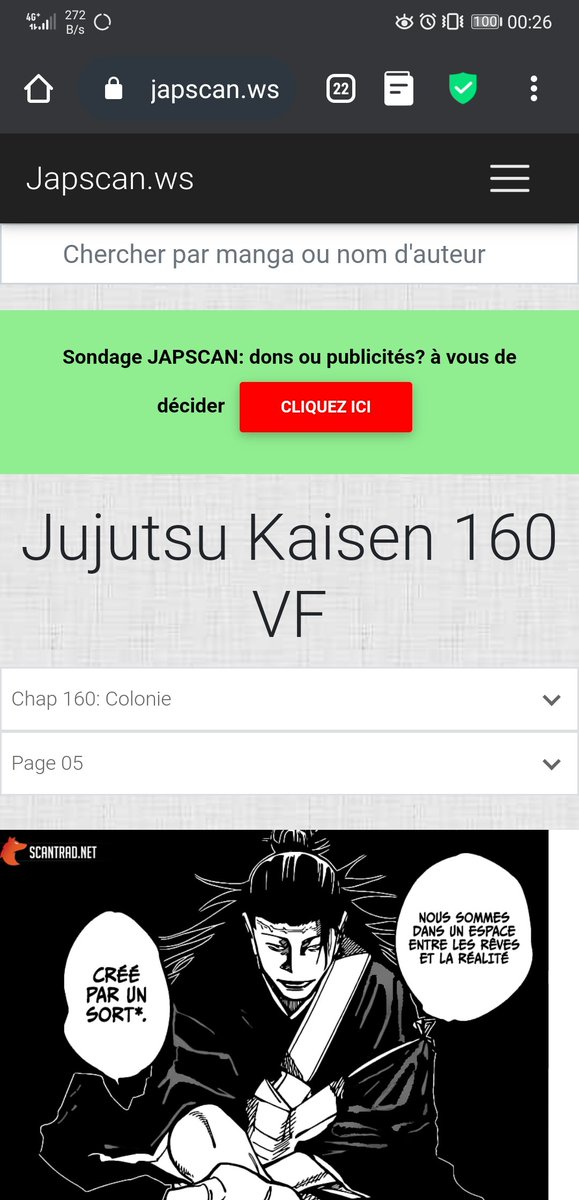 UJapscan's tweet photo. P'tit sondage #japscan https://t.co/1roK7NNip2