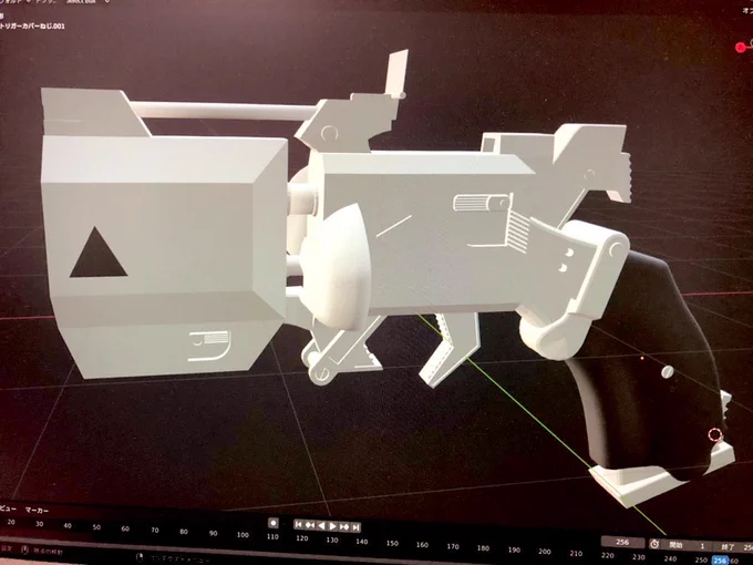 勢いだけで作り始めた某怪盗のアレがついに完成した。あとはテクスチャで誤魔化せ。

……さて、これをMMDに持っていくにはどうすればいいのか

あとオブジェクト細かすぎるから統合もしなきゃダメだよなぁ……匙加減わからぬ
モデラーさんってすごいな…… 