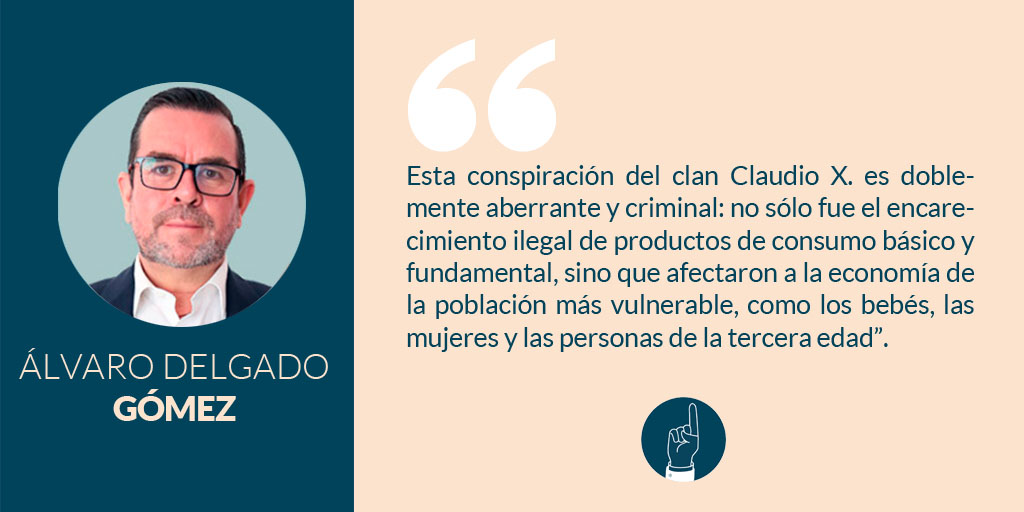 SinEmbargoMX's tweet photo. #Opinión | @alvaro_delgado 

"El robo del clan X. González"

El plan de encarecer los precios de estos productos básicos para niños, mujeres y adultos mayores no fue porque la empresa de los Claudio X. estuviera en crisis
https://t.co/s3O0quC679 https://t.co/BL3KP8UYqw