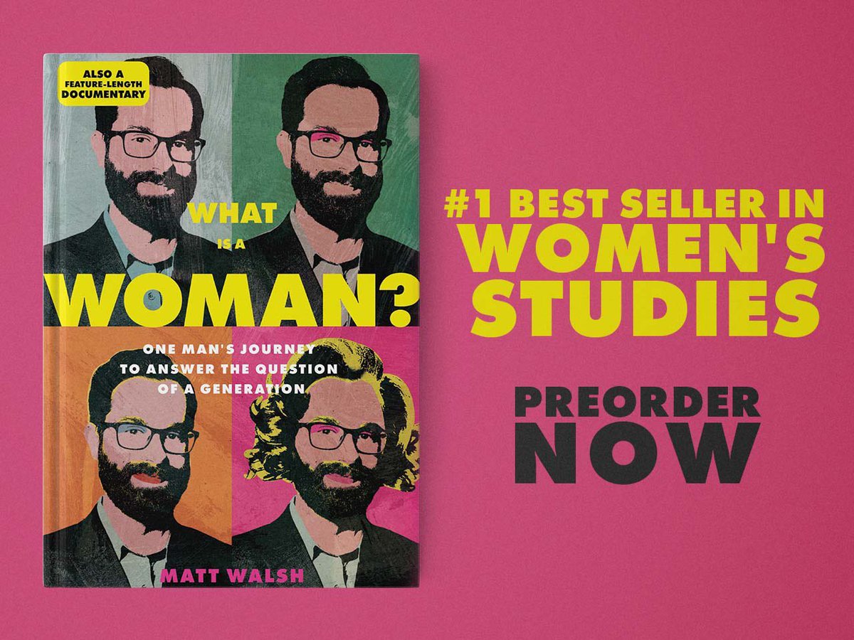 AlissaWalsh21's tweet photo. Let’s get @MattWalshBlog to #1 again! What is a Woman is currently ranked #22 under Will Smith. No one wants to be under Will Smith, not even Jada. #WhatIsAWoman #WillSmith #JadaPinkettSmith @realDailyWire https://t.co/Wu9wjE37hj