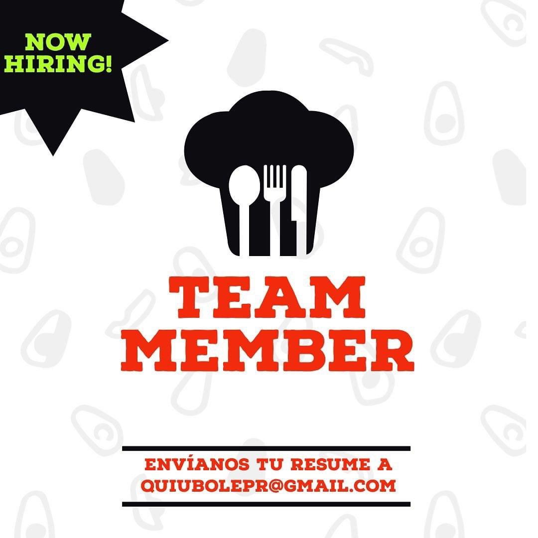 🚨Oportunidad de Empleo🚨

🗣 Queremos que formes parte del Quiúbo Team. Si crees tener lo necesario para pertenecer al equipo aplica través de esta plataforma o envíanos tu resume a quiubolepr@gmail.com🥑

☎️ (939) 865-6032