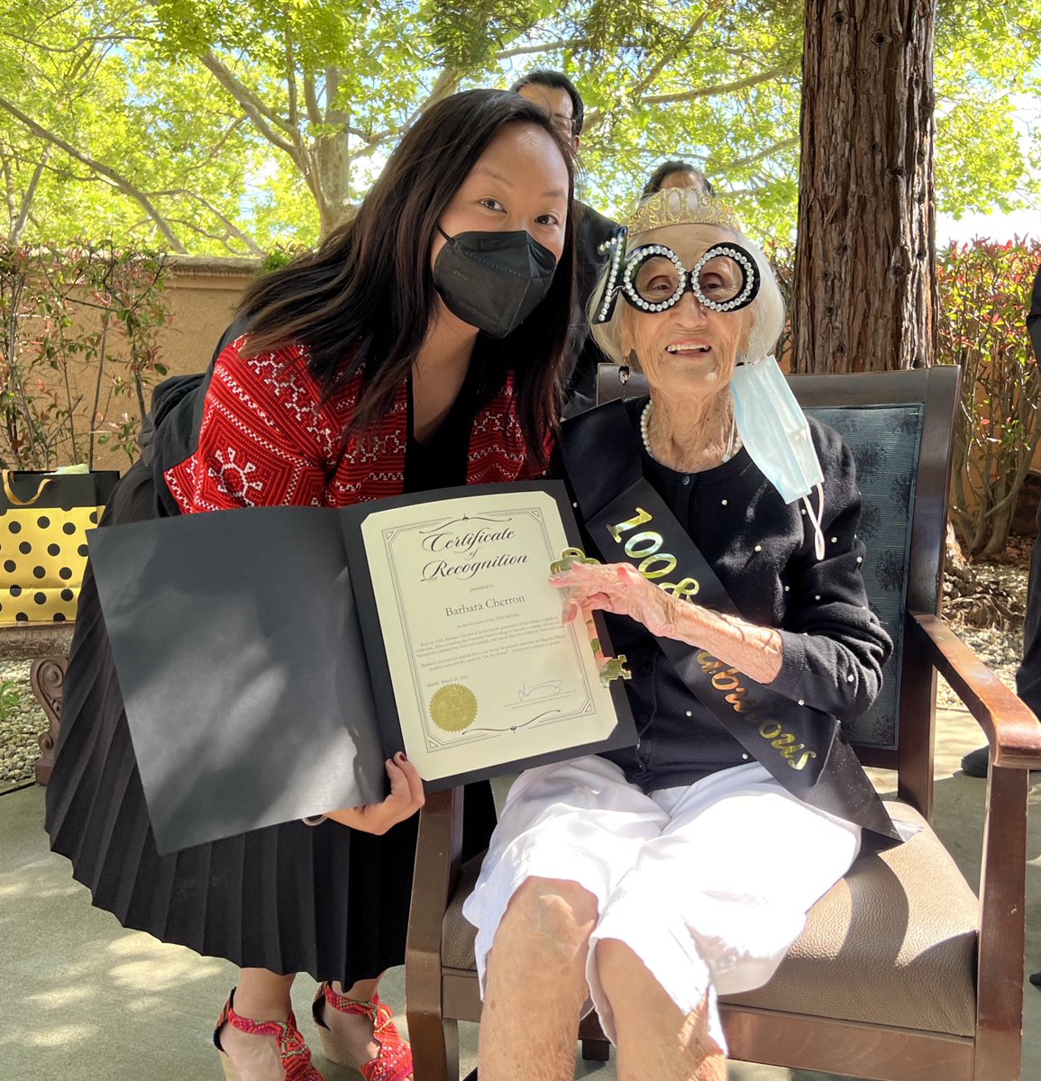 MaiForUs's tweet photo. Me: Barbara, what is your secret to living a long life?
Barbara: My dear, don’t wait to tell people what they mean to you and just remember to “do no harm” to people and animals.
#ThisIs100 #WomensHerStoryMonth #CentennialCelebration https://t.co/jiHrDLmspO