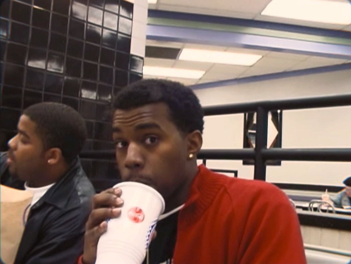 Ye chillin at a Burger King in NYC (2002)