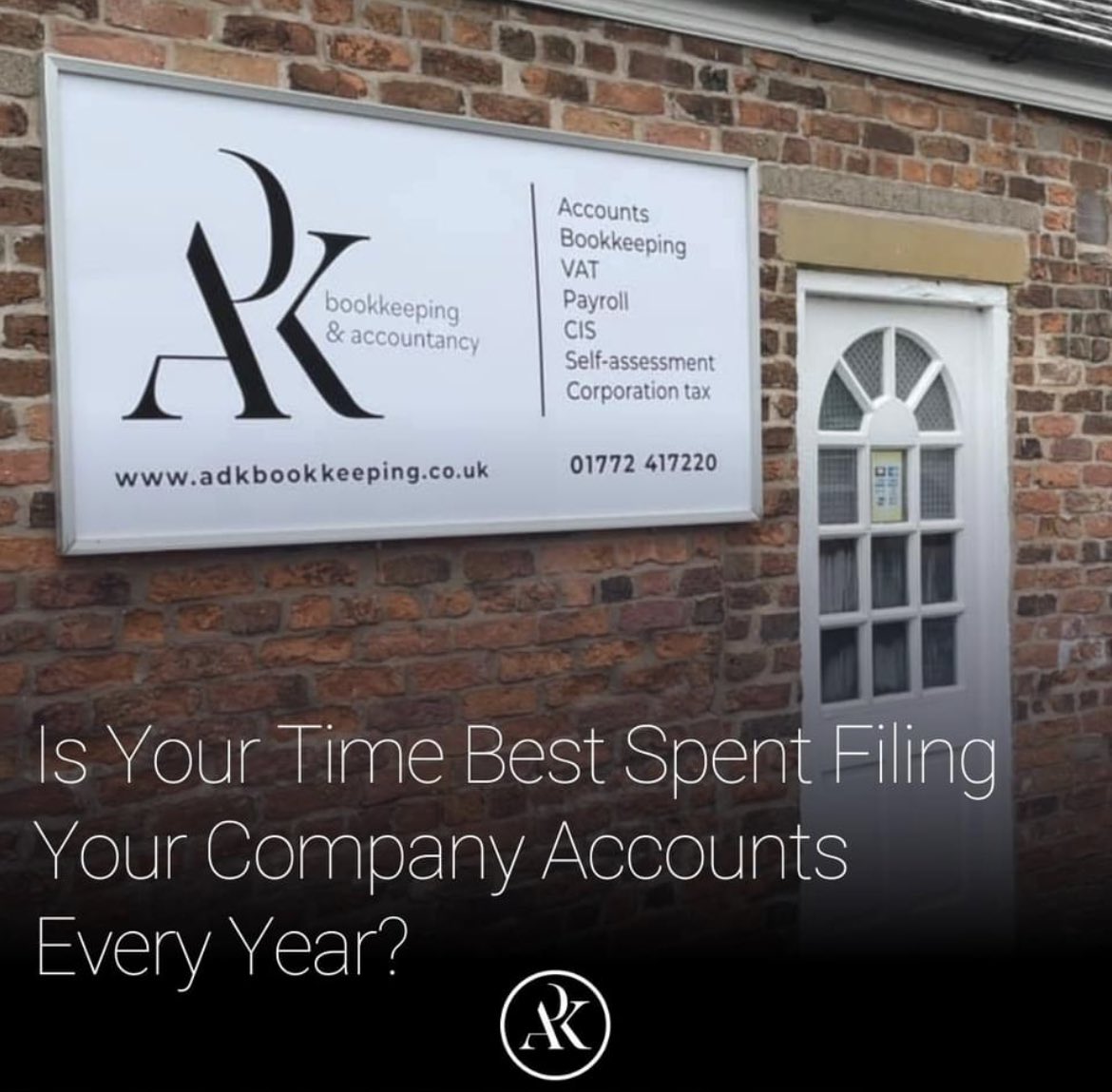 Managing a business can often be very difficult, time consuming and energy-zapping, which is why bookkeeping and accounts can often fall down the list of priorities on a day-to-day basis for small business owners.

Call us on 01772 417220 to find out how we can help !