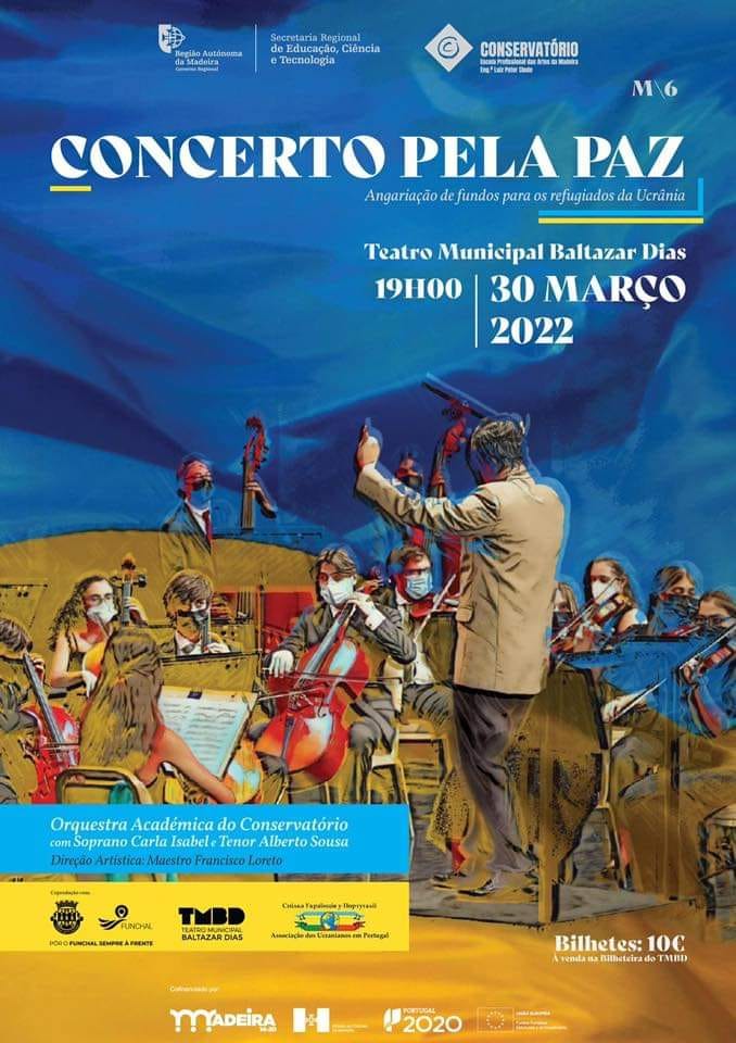 HotelImperatriz's tweet image. Reserve connosco e assista ao "Concerto pela Paz", que subirá ao palco do Baltazar Dias, nos dias 30 de março pelas 19 horas.

bit.ly/2C1GM9P

#teatrobaltazardias #tmbd #teatro #cultura #funchal #ilhadamadeira #evento
#hotelimperatriz #winter2022 #film #cinema #theatre