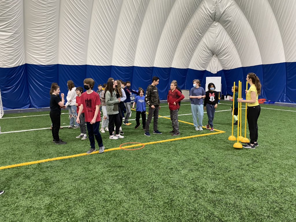 CrystalGuillet1's tweet photo. Grade 7/8’s having fun at Lasalle’s Lancer Dome. #arps2021 https://t.co/dqZeP7SsT6
