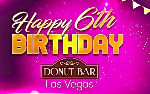 Join us this Saturday as we celebrate 🎉🎈🎊🎈🍩 6 Years 🎈🎊🎈