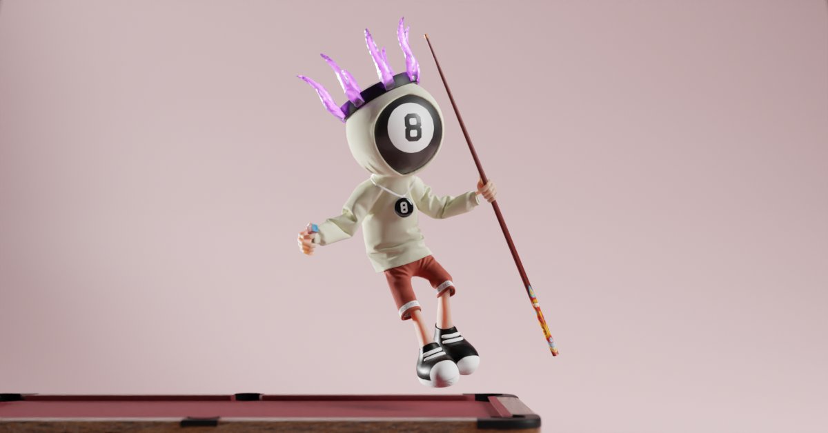 8_Ethereum_Club's tweet photo. 3D artwork that represents billiard's love. A unique combination of 8192 NFTs stays on Ethereum Blockchain. It has a very exclusive utility that you haven't seen yet!!!! Join now👉🎱
#NFTs #NFTartist #8ec #Etherum https://t.co/V8WyGTfVfM