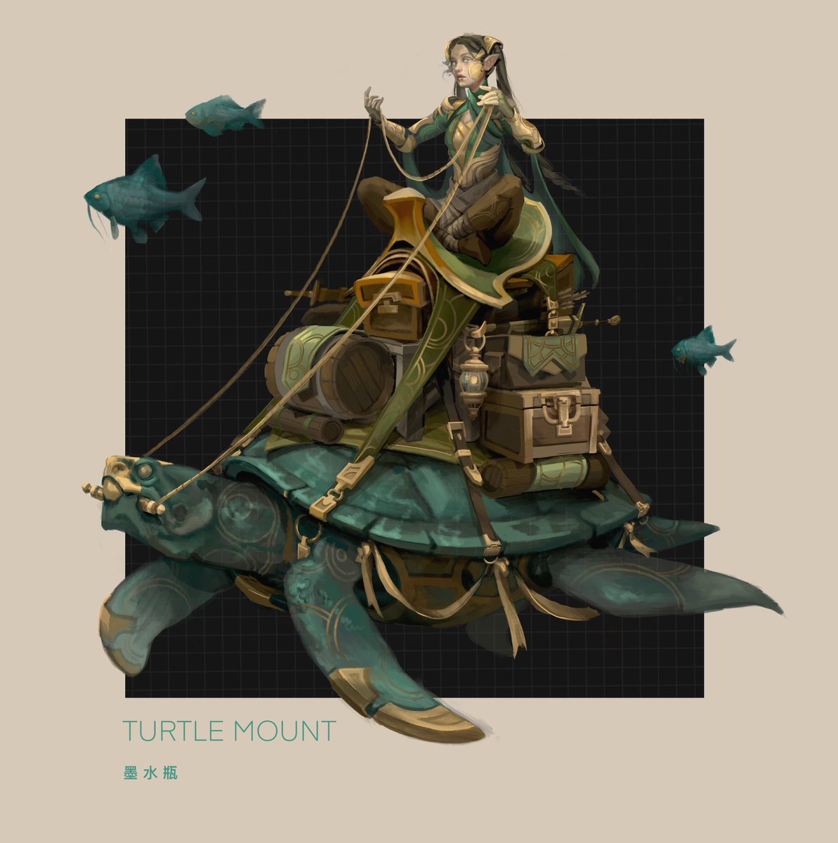 Inkwell_ILLust's tweet photo. Traveling Turtle Mount 🐢 https://t.co/1uqd8NFz2T