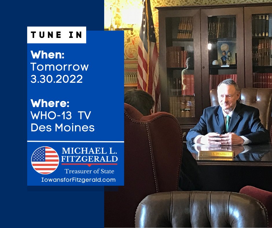 Tune in to <a href="/WHO13news/">WHO 13 News</a> tomorrow morning to catch me talking about the College Savings Iowa 529 Plan!
