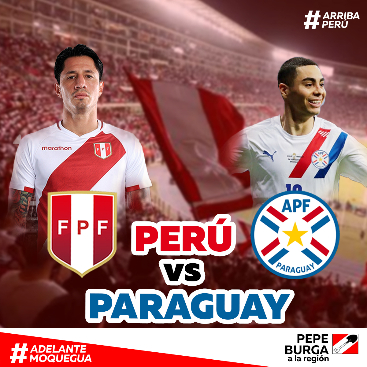 BurgaPepe's tweet photo. ¡Que se haga victoria nuestra gratitud! 🇵🇪
Hoy nuestra selección necesita de nuestro aliento  #ArribaPerú

Vamos Perú 🇵🇪 Sí se puede 

#Moquegua #Perú #fútbolperuano https://t.co/D0ZUrV9ZEq