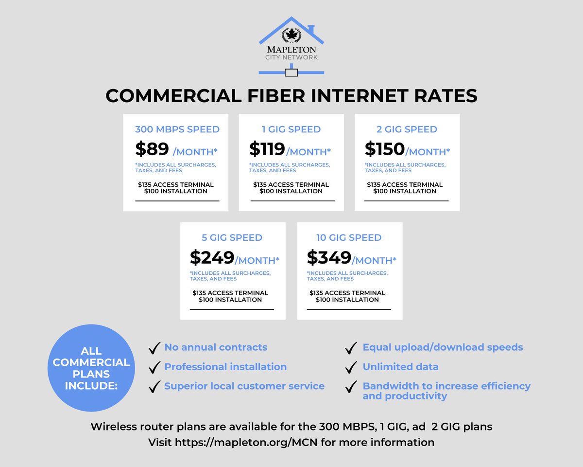 mapletoncity's tweet photo. No April Fools here - fiber internet is coming to #MapletonUT!
Visit the new MCN webpage to learn about our commitment to provide every resident with comparable rates, higher speeds, & better service⬇️
https://t.co/9J1wj01OJG https://t.co/cAAlTwC9Tf