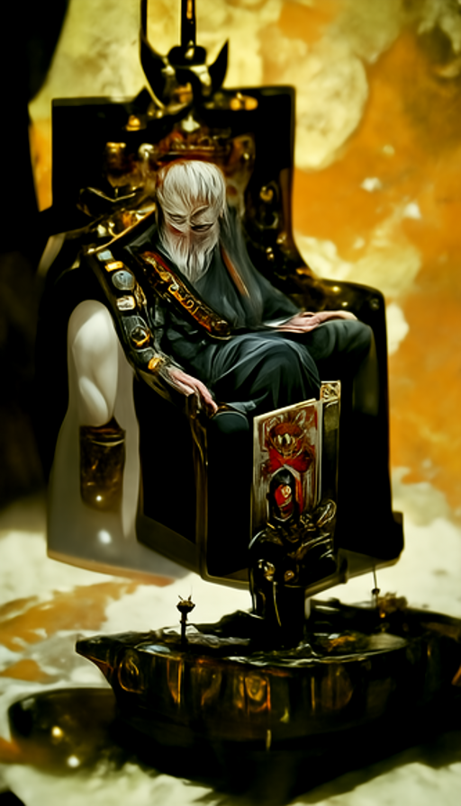 Creepy generative AI art: The Emperor - Tarot card

Asked for The Emperor and got Voldemort. 

Generated this card illustration using Machine Learning
#AI #Discodiffusion #digitalart #Tarotcards #generativeart #DeepLearning #MachineLearning #ArtistOnTwitter