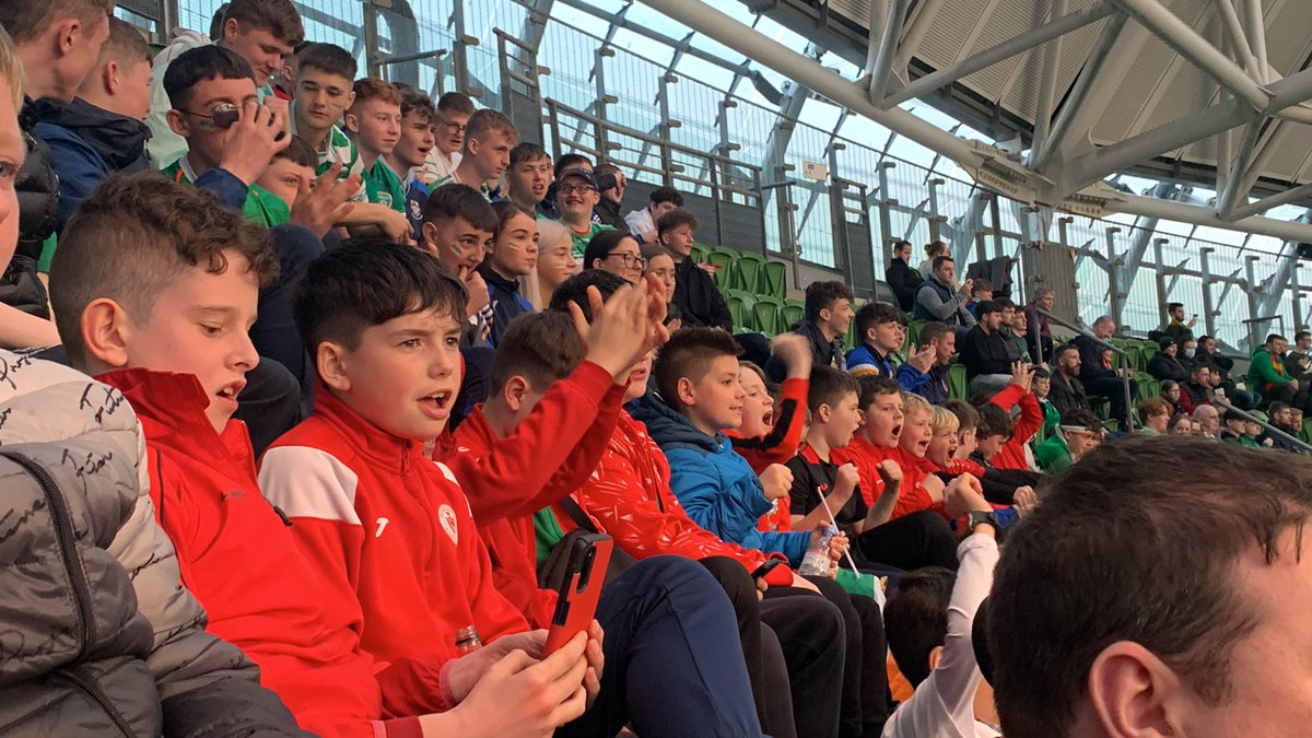 EamonnFinn1's tweet photo. It may have taken a few disallowed goals and 97 minutes but we finally got the winner. #COYBIG #IRELIT https://t.co/pgW1TjoVzS