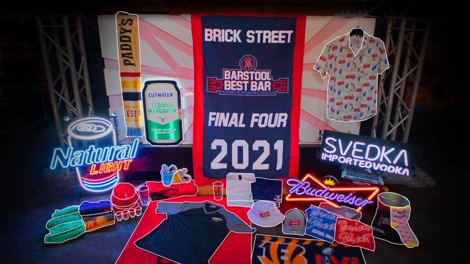 BrickStOxford's tweet photo. Reply to this tweet with #BestBarBrickSt for chance to win all these prizes!!! Winners announced on twitter starting tonight 🥳🥳 @BarstoolMiamiU @oldrowredhawks https://t.co/XTPl3NPhGV