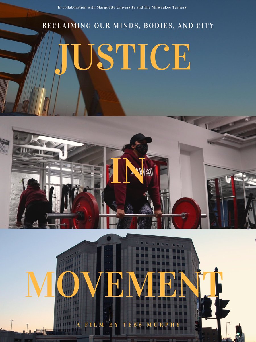 JusticeinMove's tweet photo. Poster for the short film has arrived! Can’t wait for you to see these stories 😊 #shortdoc #mkefilm #studentfilm https://t.co/7IZcFxLbJ0