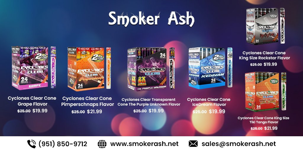 smokerash1's tweet photo. Cyclone wraps are a premium Pre-rolled cone shaped blunt wrap. Each tube contains 2 premium tobacco leaf cones in the flavor of your choosing.
#Cyclonewraps #wraps https://t.co/tAsrnazLpK
