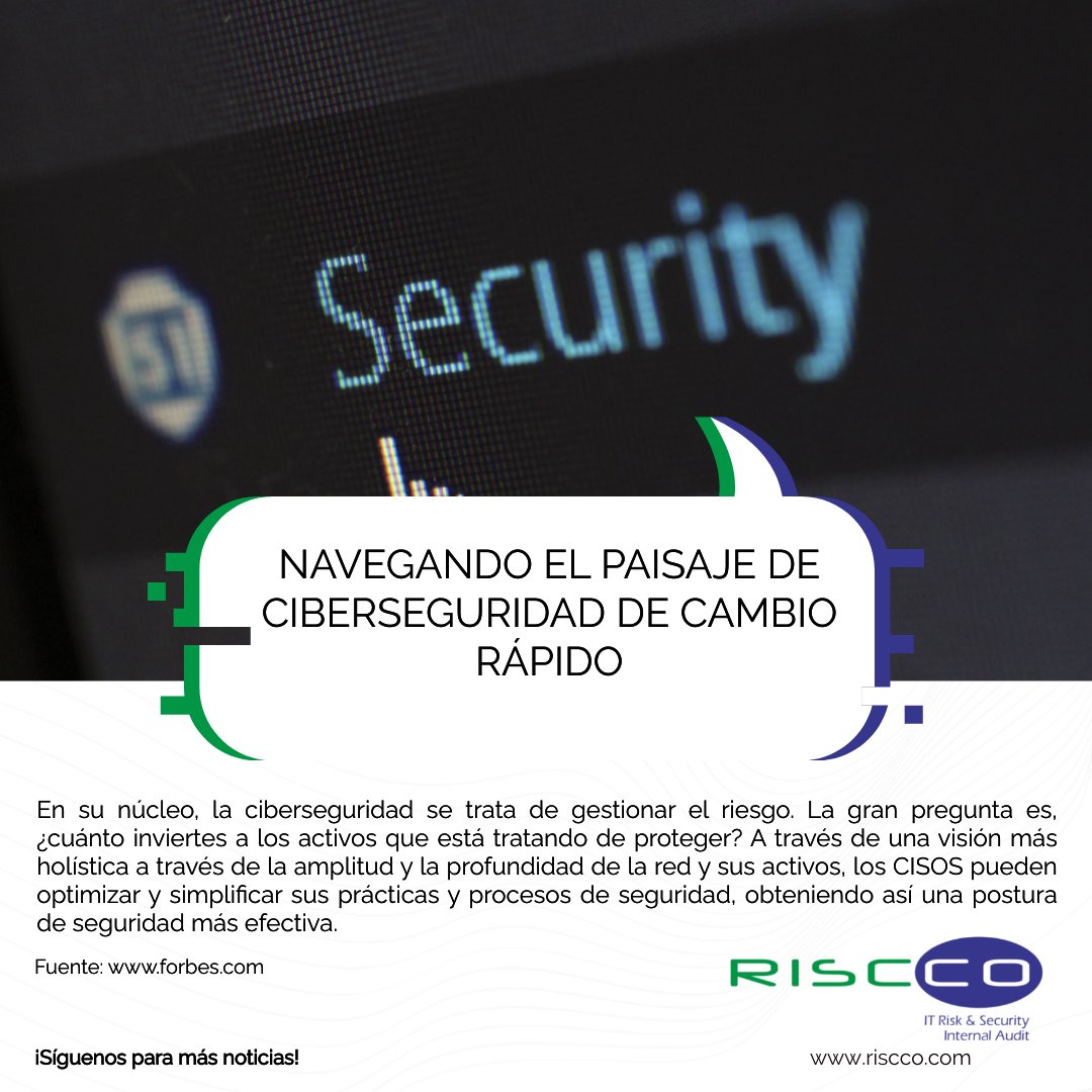 risccoconsult's tweet photo. La ciberseguridad trata de gestionar el riesgo. La pregunta es, ¿cuánto inviertes a los activos que está tratando de proteger?

Fuente:  https://t.co/Am6EreEo0o 

 #negocios #riskmanagement #datagovernance #republicadominicana #costarica #panama #honduras #guatemala #puertorico https://t.co/1kEtw1MbEE
