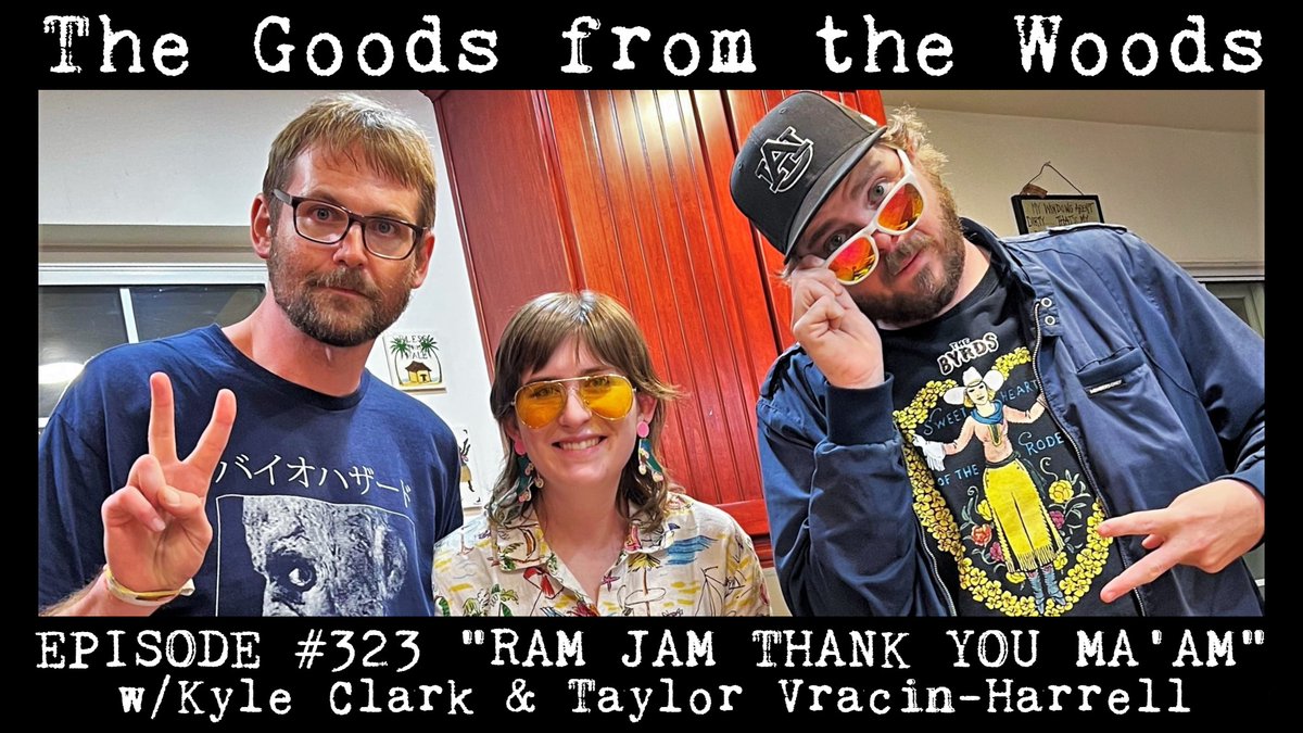 TheGoodsPod's tweet photo. TODAY! @RiversLangley sits down with @ThisIsRadPod's @KyleClarkIsRad &amp; @RealTaylorVH to drink butter-flavored soda and chat about accidentally stealing human heads, the best songs of 1980, &amp; the INCREDIBLE story of Ram Jam's immortal classic "Black Betty"! Linx-N-Reply https://t.co/ISQc3HW0Dm