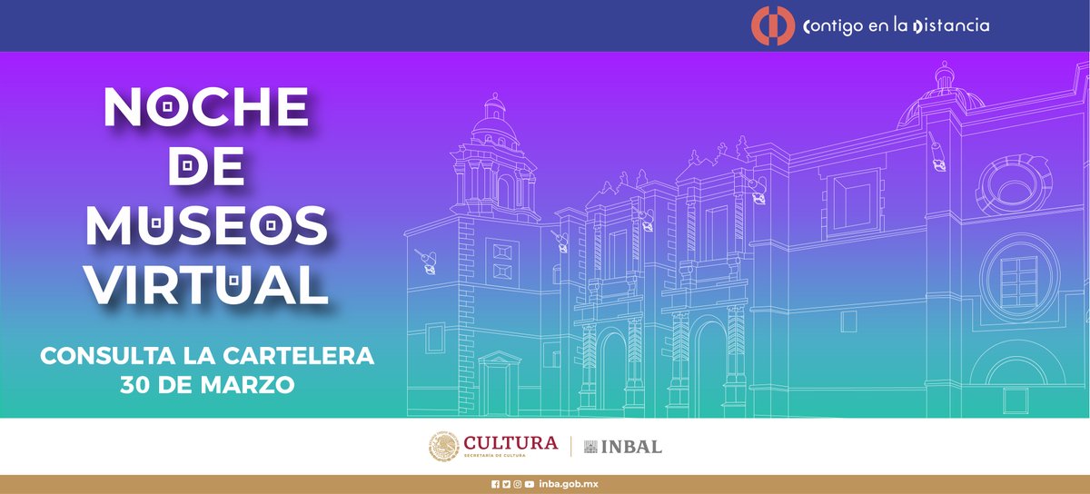 #NocheDeMuseos 🏛️

Noche de Museos ofrecerá una amplia programación con recorridos, conciertos y presentación de libros

🔸 Este miércoles 30 de marzo los recintos del <a href="/bellasartesinba/">Instituto Nacional de Bellas Artes y Literatura</a> ofrecerán actividades presenciales y virtuales.

Detalles ➡️ bit.ly/3tLCCeO