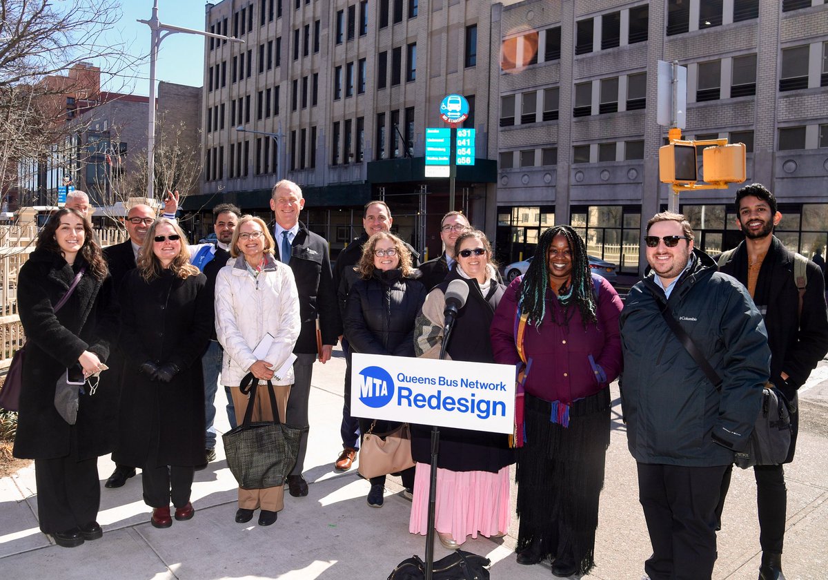 DScottRandell's tweet photo. So proud to be a part of this team at the @MTA as we launched the @NYCTBus #QueensBusRedesign New Draft Plan today. Countless hours of work have gone into this, but we’re just getting started, and we want to hear from you! Click below to find out more! 

https://t.co/q1K0as39ri https://t.co/9WMReRkESp